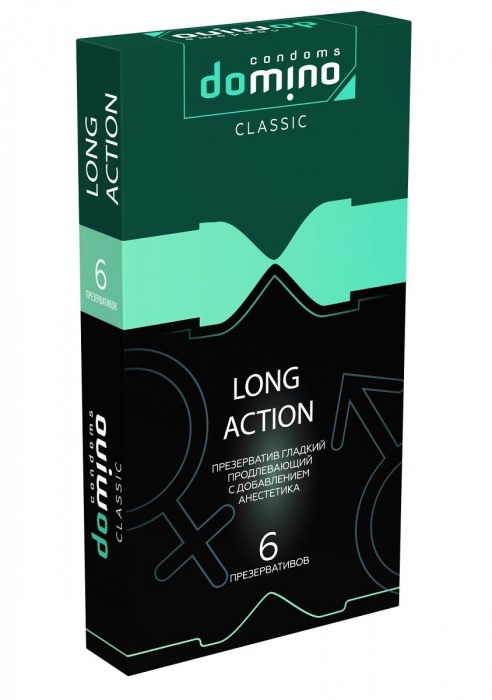 Презервативы с пролонгирующим эффектом DOMINO Classic Long action - 6 шт. - Domino - купить с доставкой в Копейске