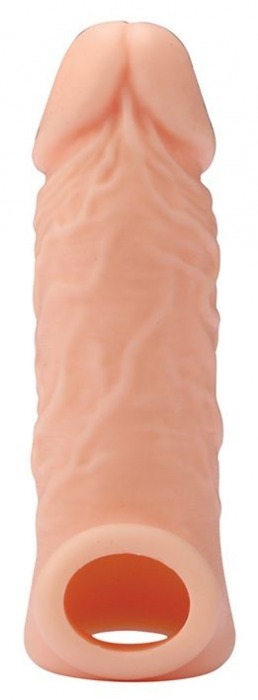 Телесная насадка EXTENDER WITH BALL STRAP 5.5 - 14 см. - Dream Toys - в Копейске купить с доставкой