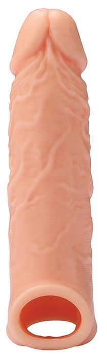 Телесная насадка EXTENDER WITH BALL STRAP 6.5 - 17 см. - Dream Toys - в Копейске купить с доставкой