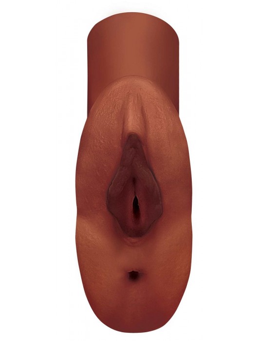 Коричневый мастурбатор Perfect Pussy Double Stroker - Pipedream - в Копейске купить с доставкой