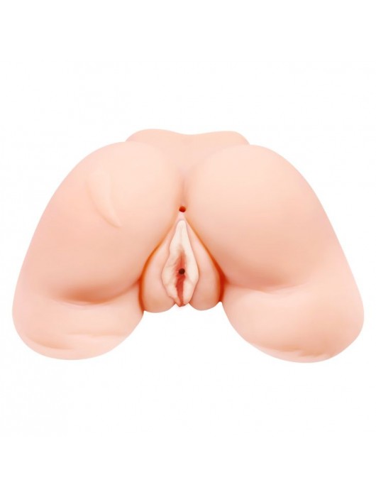 Телесная вибровагина Julie с 2 рабочими отверстиями - Baile - в Копейске купить с доставкой