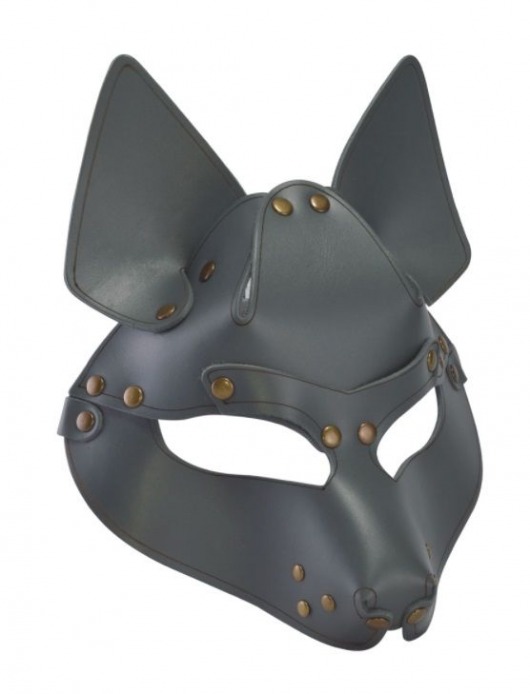 Серая маска Wolf с клепками - Sitabella - купить с доставкой в Копейске