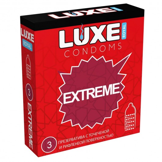 Текстурированные презервативы LUXE Royal Extreme - 3 шт. - Luxe - купить с доставкой в Копейске