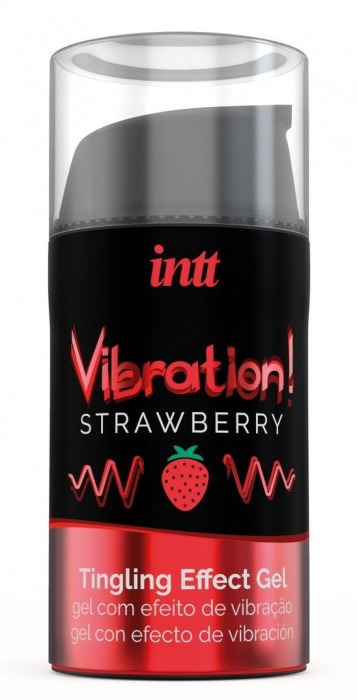 Жидкий интимный гель с эффектом вибрации Vibration! Strawberry - 15 мл. - INTT - купить с доставкой в Копейске