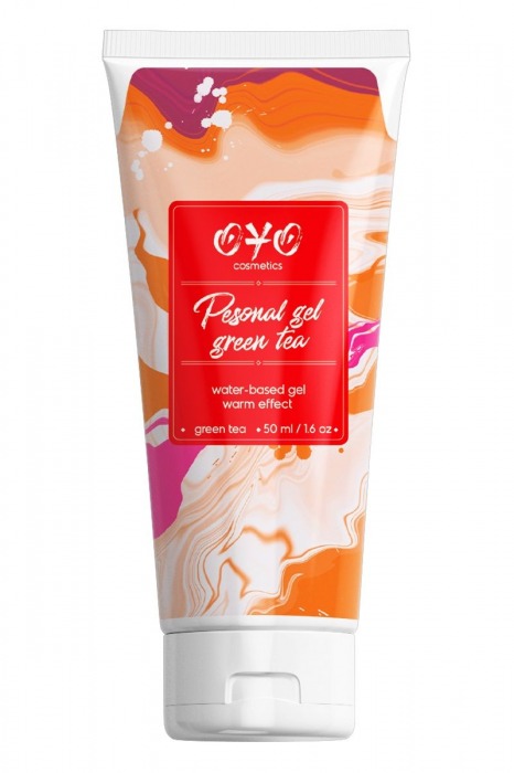 Интимная смазка на водной основе с согревающим эффектом OYO Personal Gel Green Tea - 50 мл. - OYO - купить с доставкой в Копейске
