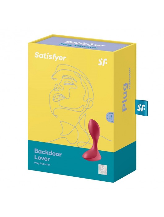Красный вибромассажёр простаты Satisfyer Backdoor Lover - 14 см. - Satisfyer - в Копейске купить с доставкой
