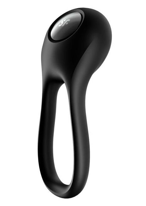 Черное эрекционное виброкольцо Majestic Duo - Satisfyer - в Копейске купить с доставкой