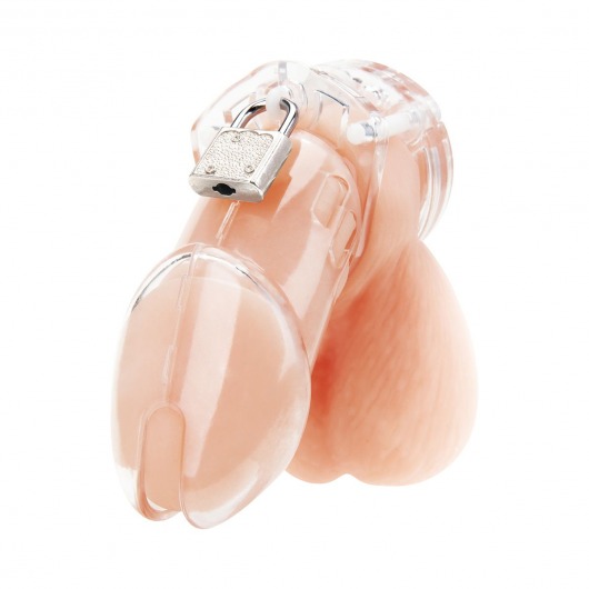 Прозрачная клетка целомудрия Acrylic See-thru Chastity Cage - BlueLine - купить с доставкой в Копейске