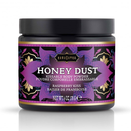 Пудра для тела Honey Dust Body Powder с ароматом малины - 170 гр. - Kama Sutra - купить с доставкой в Копейске