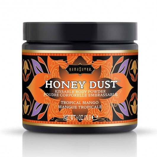 Пудра для тела Honey Dust Body Powder с ароматом манго - 170 гр. - Kama Sutra - купить с доставкой в Копейске