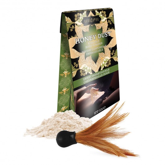 Пудра для тела Honey Dust Body Powder с ароматом жимолости - 28 гр. - Kama Sutra - купить с доставкой в Копейске