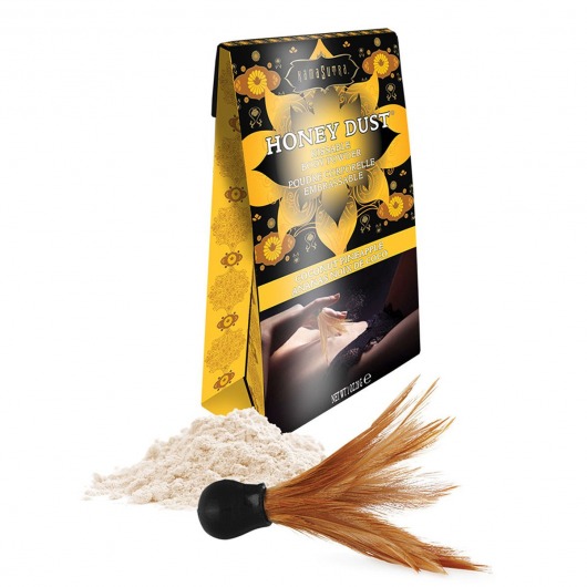 Пудра для тела Honey Dust Body Powder с ароматом кокоса и ананаса - 28 гр. - Kama Sutra - купить с доставкой в Копейске