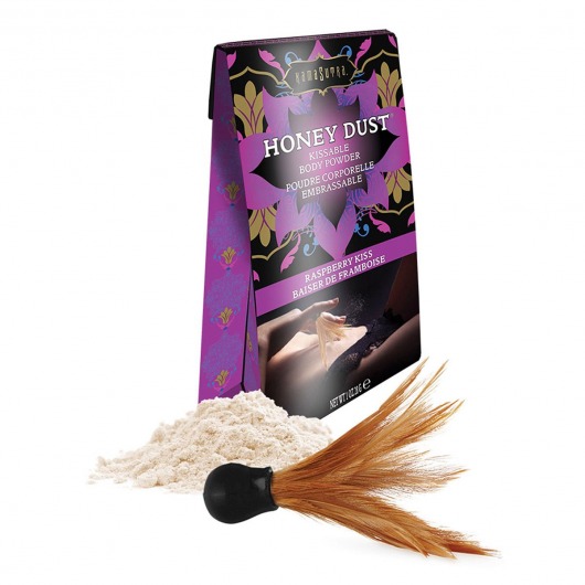 Пудра для тела Honey Dust Body Powder с ароматом малины - 28 гр. - Kama Sutra - купить с доставкой в Копейске