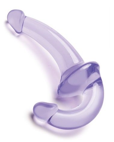 Фиолетовый безремневой страпон Strapless Strap-On - Lux Fetish - купить с доставкой в Копейске