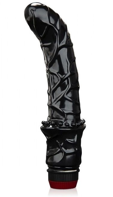 Черный вибромассажер простаты 6  Premium Prostate Massager - BlueLine - в Копейске купить с доставкой