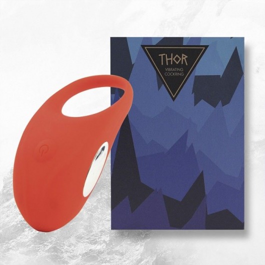 Красное кольцо с вибрацией Thor Cockring - FeelzToys - в Копейске купить с доставкой