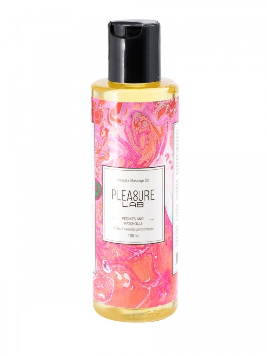 Массажное масло Pleasure Lab Delicate с ароматом пиона и пачули - 100 мл. - Pleasure Lab - купить с доставкой в Копейске