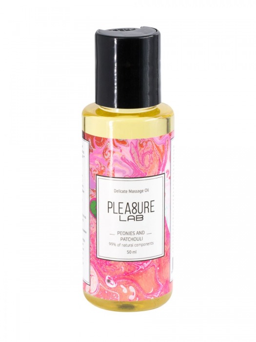 Массажное масло Pleasure Lab Delicate с ароматом пиона и пачули - 50 мл. - Pleasure Lab - купить с доставкой в Копейске
