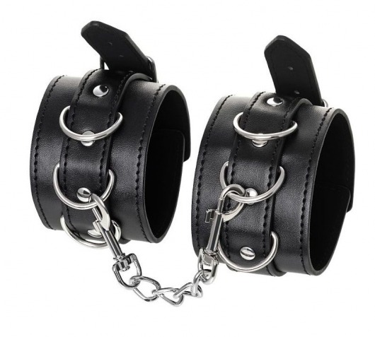 Черные оковы Anonymo из искусственной кожи - ToyFa - купить с доставкой в Копейске