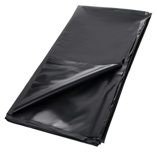 Черная простыня для секса из ПВХ - 220 х 200 см. - ToyFa - купить с доставкой в Копейске