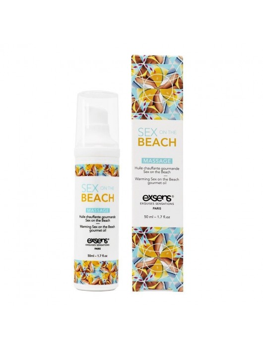 Разогревающее массажное масло с тропическим ароматом Gourmet Sex On The Beach - 50 мл. - Exsens - купить с доставкой в Копейске