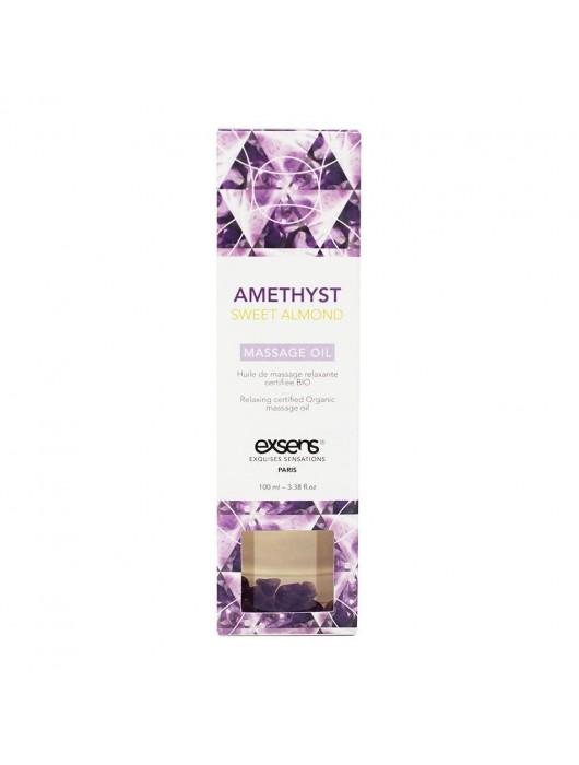 Органическое массажное масло AMETHYST SWEET ALMOND - 100 мл. - Exsens - купить с доставкой в Копейске