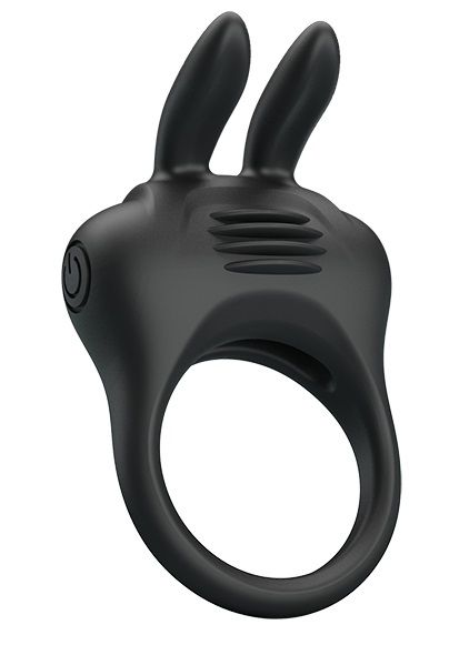 Черное эрекционное кольцо с вибрацией Davion - Baile - в Копейске купить с доставкой