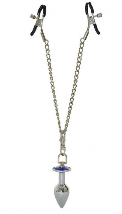 Зажимы для сосков с анальной пробкой - Sitabella - купить с доставкой в Копейске