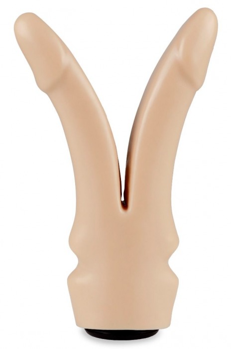Телесная сплит-насадка харнесс - 16,5 см. - LOVETOY (А-Полимер) - купить с доставкой в Копейске