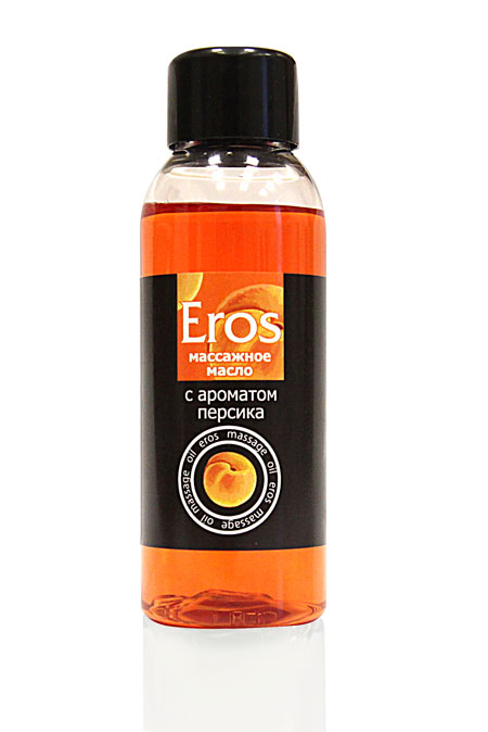 Массажное масло Eros exotic с ароматом персика - 50 мл. - Биоритм - купить с доставкой в Копейске