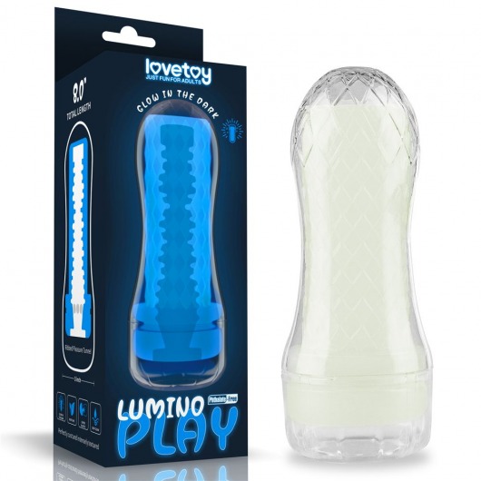 Светящийся в темноте мастурбатор Lumino Play Masturbator Ribbed - Lovetoy - в Копейске купить с доставкой