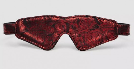 Двусторонняя красно-черная маска на глаза Reversible Faux Leather Blindfold - Fifty Shades of Grey - купить с доставкой в Копейске