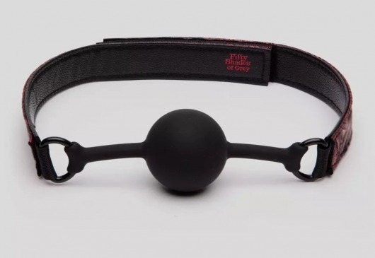 Кляп-шар на двусторонних ремешках Reversible Silicone Ball Gag - Fifty Shades of Grey - купить с доставкой в Копейске