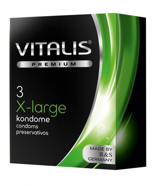 Презервативы увеличенного размера VITALIS PREMIUM x-large - 3 шт. - Vitalis - купить с доставкой в Копейске
