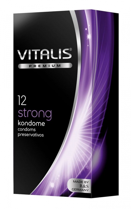 Презервативы с утолщённой стенкой VITALIS PREMIUM strong - 12 шт. - Vitalis - купить с доставкой в Копейске