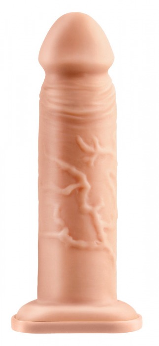 Телесный реалистичный фаллоимитатор с полостью Silicone Hollow Extension - 20 см. - Pipedream - купить с доставкой в Копейске