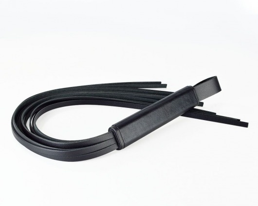 Черная кожаная плеть  Клео  - 60 см. - Sitabella - купить с доставкой в Копейске