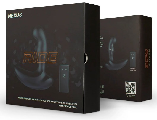 Черный вибромассажер простаты и промежности Nexus Ride - 14 см. - Nexus Range - в Копейске купить с доставкой