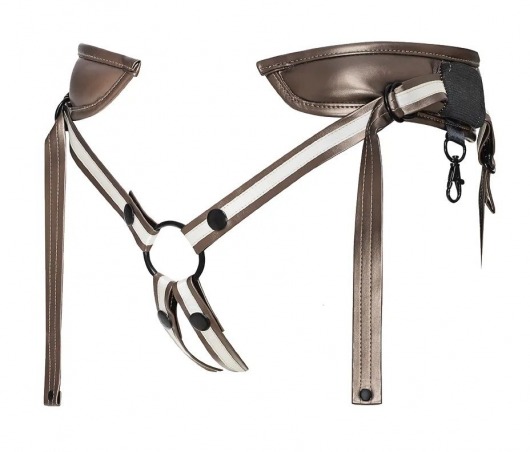 Бронзовый пояс для насадок Desirous Harness - Strap-on-me - купить с доставкой в Копейске