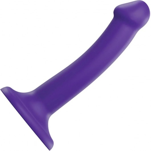 Фиолетовый фаллоимитатор-насадка Strap-On-Me Dildo Dual Density size S - 17 см. - Strap-on-me - купить с доставкой в Копейске