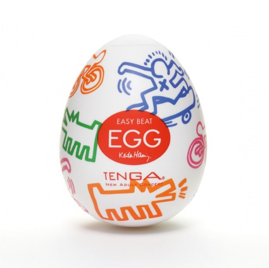 Мастурбатор-яйцо Keith Haring EGG STREET - Tenga - в Копейске купить с доставкой