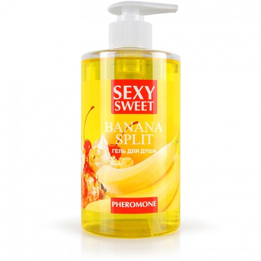 Гель для душа Sexy Sweet Banana Split с ароматом банана и феромонами - 430 мл. -  - Магазин феромонов в Копейске