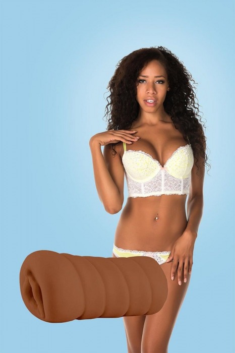 Коричневый мастурбатор-вагина BRIANNA - Dream Toys - в Копейске купить с доставкой