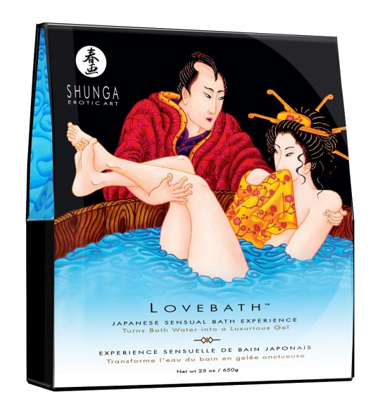 Соль для ванны Lovebath Ocean temptation, превращающая воду в гель - 650 гр. - Shunga - купить с доставкой в Копейске