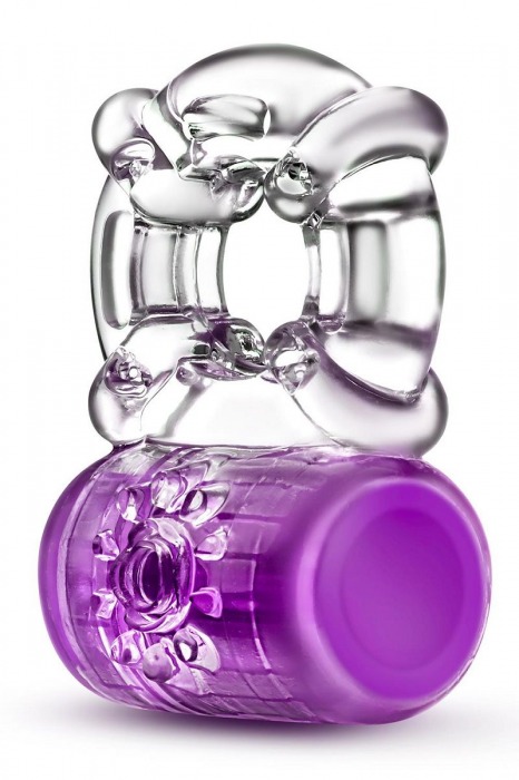 Фиолетовое эрекционное виброкольцо Pleaser Rechargeable C-Ring - Blush Novelties - в Копейске купить с доставкой