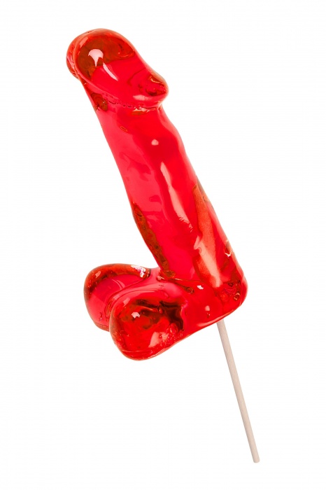 Красный леденец в форме члена со вкусом виски - 173 гр. - Sosuчki - купить с доставкой в Копейске