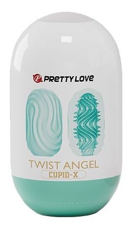 Бирюзовый мастурбатор-яйцо Twist Angel - Baile - в Копейске купить с доставкой