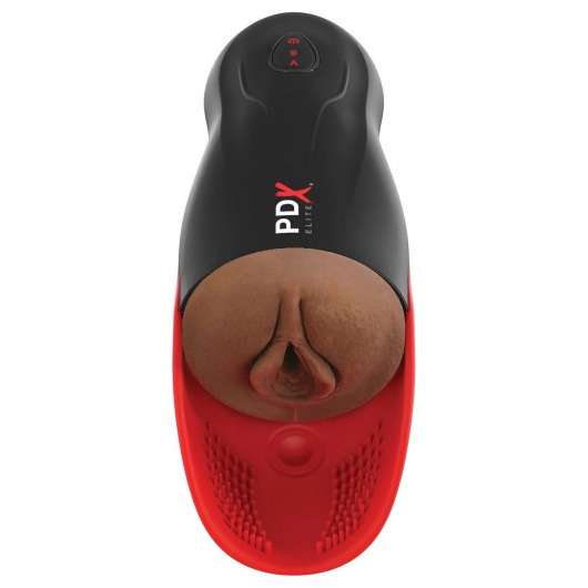 Коричневый мастурбатор-вагина с вибрацией Fuck-O-Matic 2 - Pipedream - в Копейске купить с доставкой