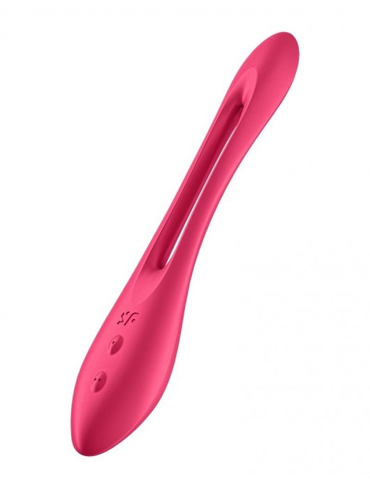 Красный многофункциональный вибратор для пар Satisfyer Elastic Joy - Satisfyer