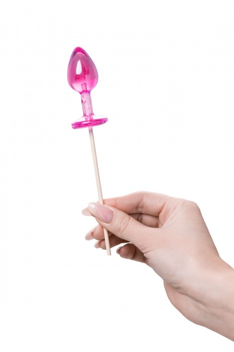 Розовый леденец  в форме анальной втулки со вкусом айриш крим - 29 гр. - Sosuчki - купить с доставкой в Копейске